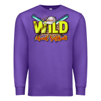 Purple wild about softball Premium Sweatshirt - NancyCooperArtShop