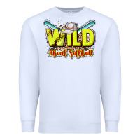 White wild about softball Premium Sweatshirt - NancyCooperArtShop