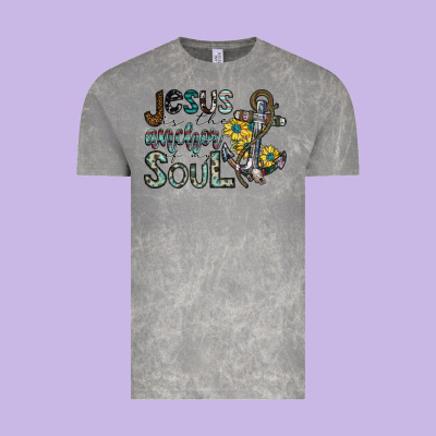 Jesus Is The Anchor Of My Soul Vintage Tee Designed By Sublimationcraftshop