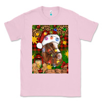 Bubblegum Pink Christmas horse Classic Tee - Artiststas