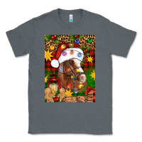 Charcoal Heather Christmas horse Classic Tee - Artiststas