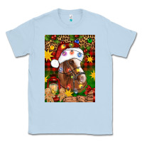 Dusty Blue Christmas horse Classic Tee - Artiststas