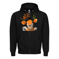 Black halloween witch cow Zipper Hoodie - Jasminsmagicworld
