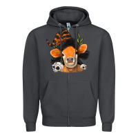 Smoke halloween witch cow Zipper Hoodie - Jasminsmagicworld