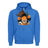 True Royal halloween witch cow Zipper Hoodie - Jasminsmagicworld