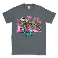 Charcoal Heather ekg tech Classic Tee - AdoDesignShop