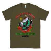 Army Green traditional lady hispanic heritage month Classic Tee - BundleAndBundleShop