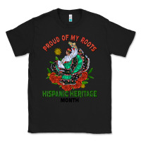 Black traditional lady hispanic heritage month Classic Tee - BundleAndBundleShop