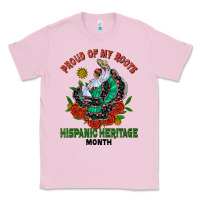 Bubblegum Pink traditional lady hispanic heritage month Classic Tee - BundleAndBundleShop