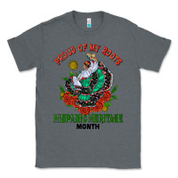 Charcoal Heather traditional lady hispanic heritage month Classic Tee - BundleAndBundleShop