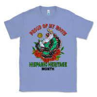 Colony Blue traditional lady hispanic heritage month Classic Tee - BundleAndBundleShop