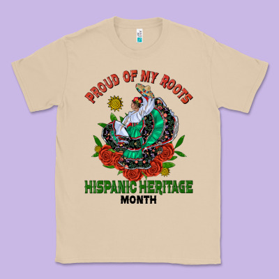 Traditional Lady Hispanic Heritage Month Classic Tee Designed By Bundleandbundleshop