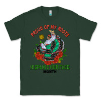 Sports Green traditional lady hispanic heritage month Classic Tee - BundleAndBundleShop