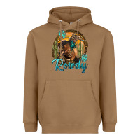 Toasted Coconut western rowdy Heavyweight Hoodie - NancyCooperArtShop