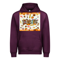 Mauve Wine teacher fall Urban Hoodie - NancyCooperArtShop