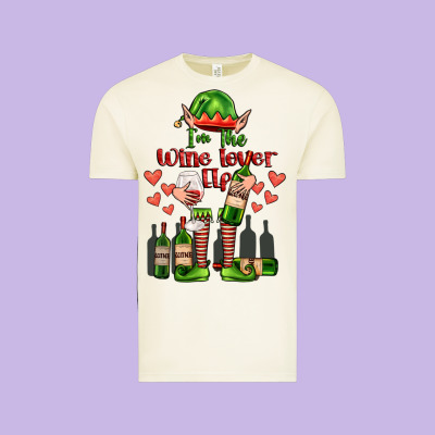 Im The Wine Lover Elf Vintage Tee Designed By Fadigitalartstudio