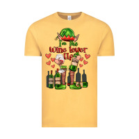 Vintage Mustard im the wine lover elf Vintage Tee - FaDigitalArtStudio