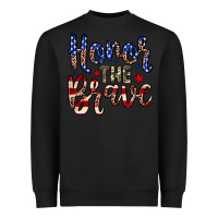 Black Honor the brave Heavyweight Sweatshirt - Neo Western