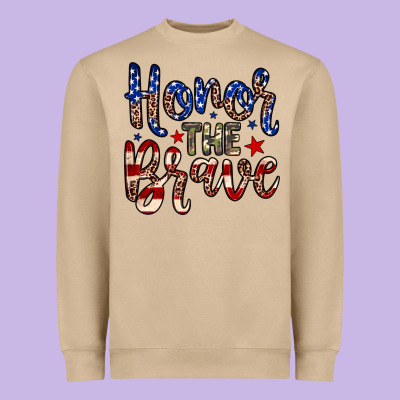 Honor The Brave Heavyweight Sweatshirt Designed By Neo Western