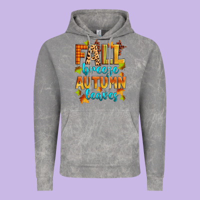 Fall Breeze Autumn Leaves Vintage Hoodie Designed By Zillion Design Studio