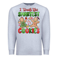 Heather Grey teach the smartest cookies Premium Sweatshirt - MaliasSmallBusiness
