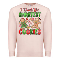 Pale Pink teach the smartest cookies Premium Sweatshirt - MaliasSmallBusiness