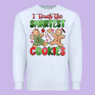 Teach The Smartest Cookies Premium Sweatshirt Designed By Maliassmallbusiness