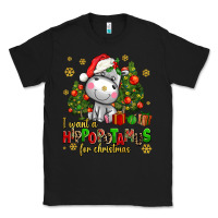 Black i want a hippopotamus for christmas Classic Tee - AdoDesignShop