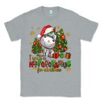 Heather Grey i want a hippopotamus for christmas Classic Tee - AdoDesignShop