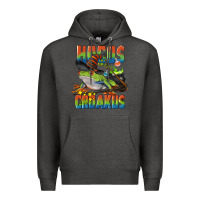 Charcoal Heather Hocus Croakus Halloween Frog Premium Hoodie - LillyAllenDesigns