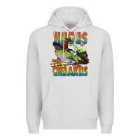 Dove Grey Hocus Croakus Halloween Frog Premium Hoodie - LillyAllenDesigns