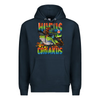 Navy Hocus Croakus Halloween Frog Premium Hoodie - LillyAllenDesigns