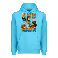 Ocean Blue Hocus Croakus Halloween Frog Premium Hoodie - LillyAllenDesigns