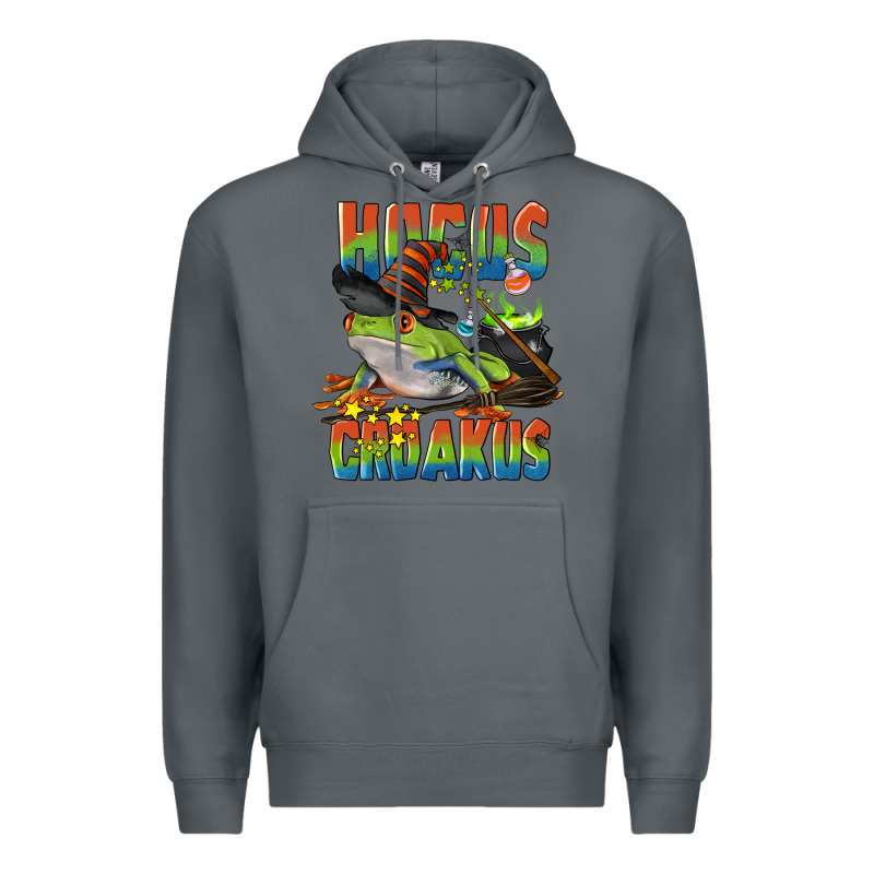 Hocus Croakus Halloween Frog Premium Hoodie by LillyAllenDesigns | Teevron