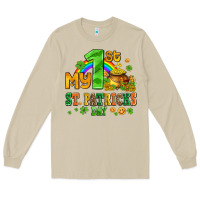 Mushroom my first st patricks day with coins and shamrocks Long Sleeve Tee - AdoDesignShop