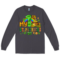 Smoke my first st patricks day with coins and shamrocks Long Sleeve Tee - AdoDesignShop