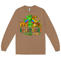 My First St Patricks Day With Coins And Shamrocks Long Sleeve Tee | Teevron