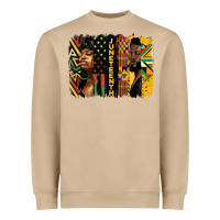 Mushroom juneteenth brush stroke Heavyweight Sweatshirt - HRA Design Shop