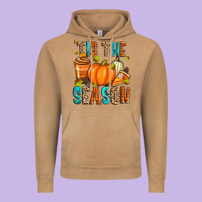 'tis The Season Fall Vintage Hoodie Designed By Zillion Design Studio