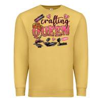 Antique Gold crafting queen Premium Sweatshirt - NancyCooperArtShop