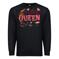 Black crafting queen Premium Sweatshirt - NancyCooperArtShop