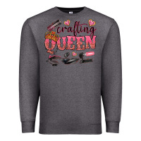 Charcoal Heather crafting queen Premium Sweatshirt - NancyCooperArtShop