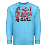 Ocean Blue crafting queen Premium Sweatshirt - NancyCooperArtShop