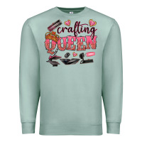Seafoam crafting queen Premium Sweatshirt - NancyCooperArtShop