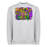 Heather Grey just bead it Heavyweight Sweatshirt - FaDigitalArtStudio