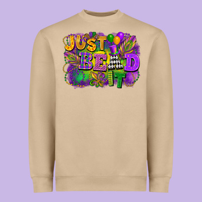 Just Bead It Heavyweight Sweatshirt Designed By Fadigitalartstudio