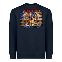 Navy Made in America 4th of july Heavyweight Sweatshirt - CowGirlArtShop