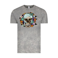 Cloud Rock Halloween Skeleton Vintage Tee - CowhideDigitalArt