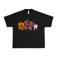 Black happy halloween tooth Urban Heavy Tee - RacoonDesign