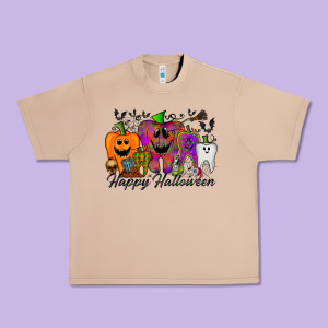 Happy Halloween Tooth Urban Heavy Tee Designed By Racoondesign